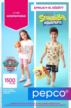 Pepco - Pepco akciós újság megtekintése, amely érvényes 2026.04.09.-től