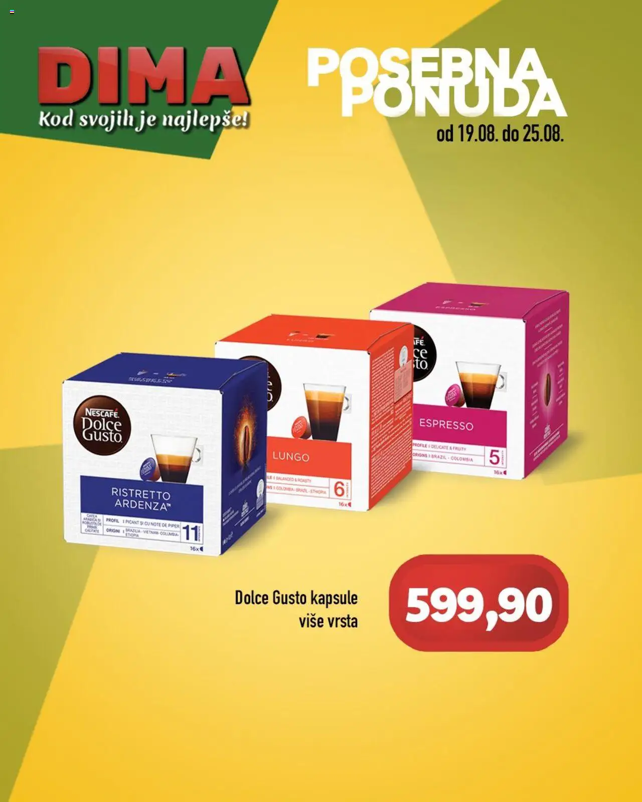 VP Dima katalog važi od 19.08.2025 - stranica 1 - Dolce Gusto, Kapsule