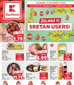 Pregled letka Kaufland Katalog trgovine Kaufland vrijedi od 01.04.2026