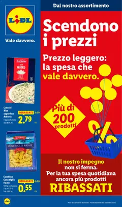 Anteprima dell'opuscolo Volantino Ribassati dal negozio Lidl valido da 08/01/2026