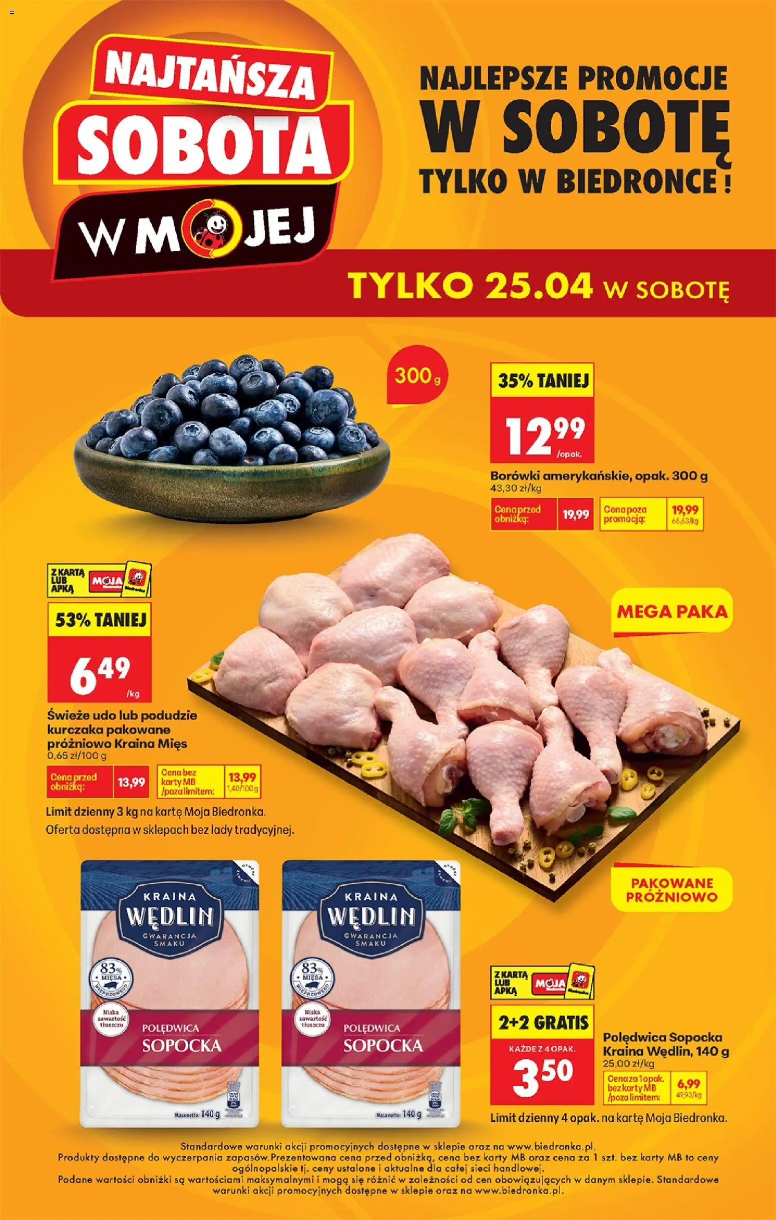 Pogląd gazetki "Biedronka gazetka - Najtańsza sobota" ze sklepu Biedronka ważnej od 25.04.2026