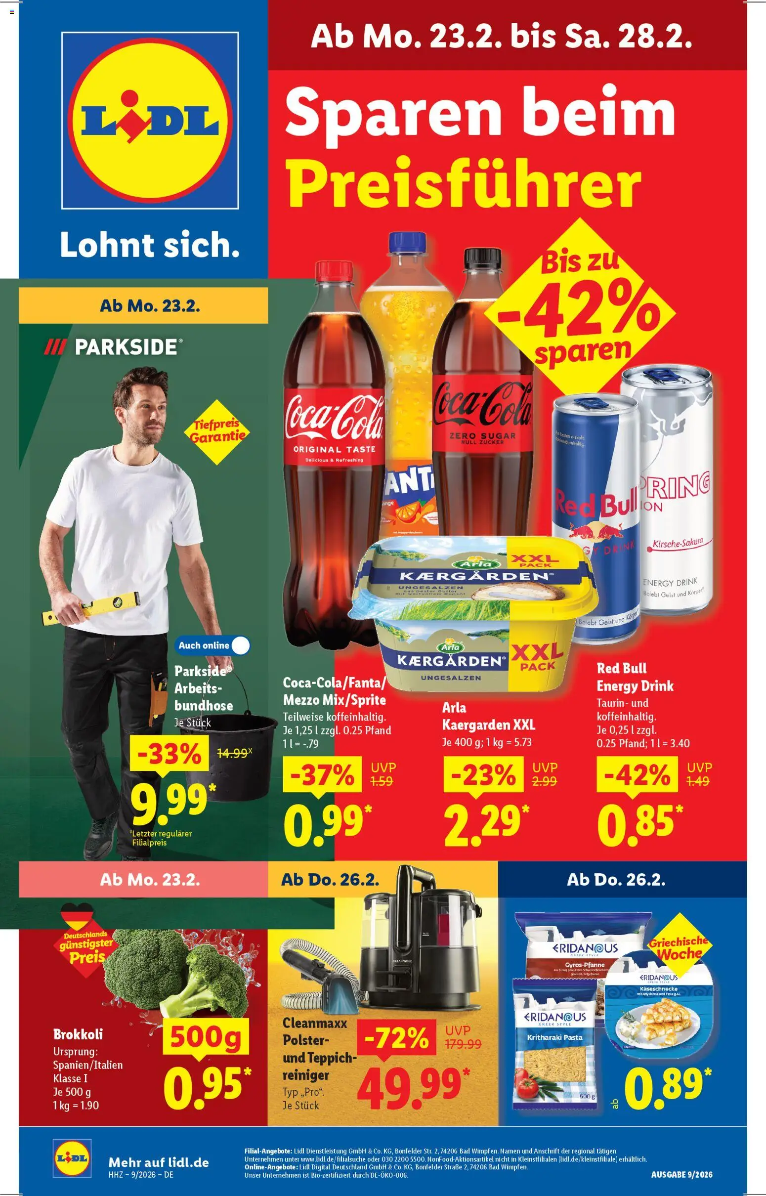 Vorschau von dem Prospekt des Geschäftes Lidl, gültig ab dem 23.02.2026
