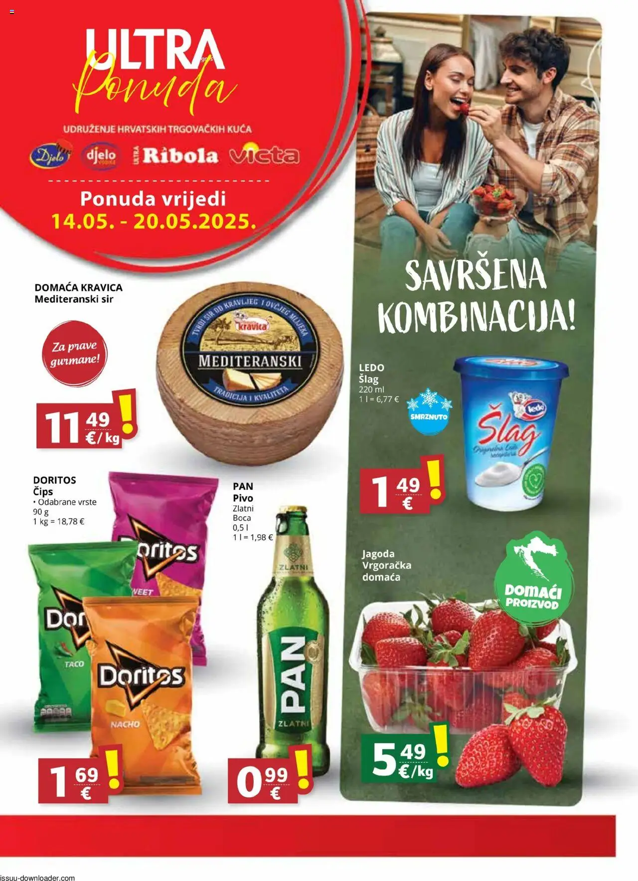 Djelo aktualni Katalog vrijedi od 14.05.2025 - tjedna akcija broj stranice 1 - Chips, Sir, Pivo, Čips, Ledo, Pan, Šlag, Zlatni Pan