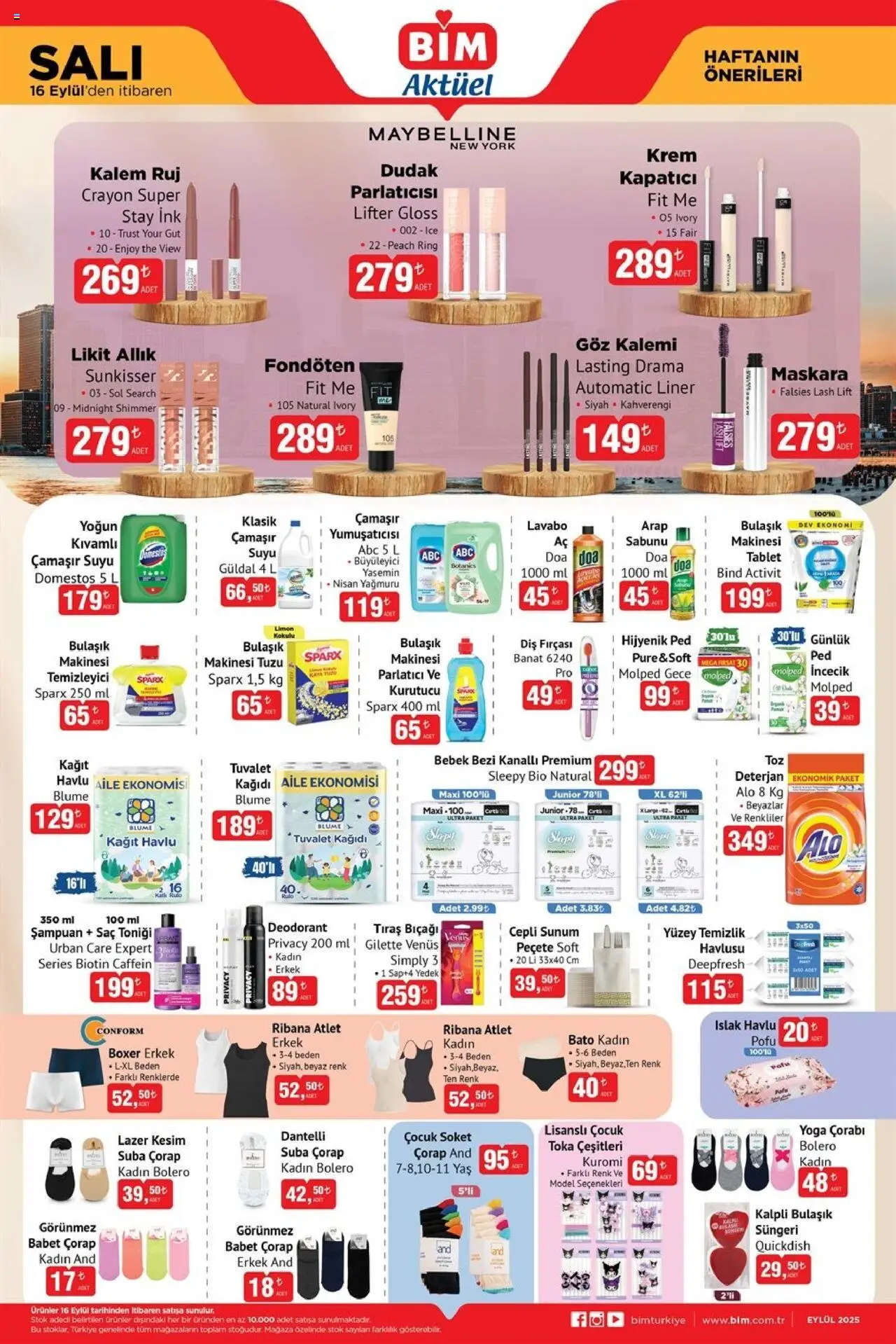 BİM Katalog bu hafta (16 Eylül 2025) - Aktüel Broşür - Sayfa numarası 1