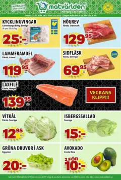 Förhandsgranska reklamblad Tensa från butik Matvärlden gäller från 28/07/2025