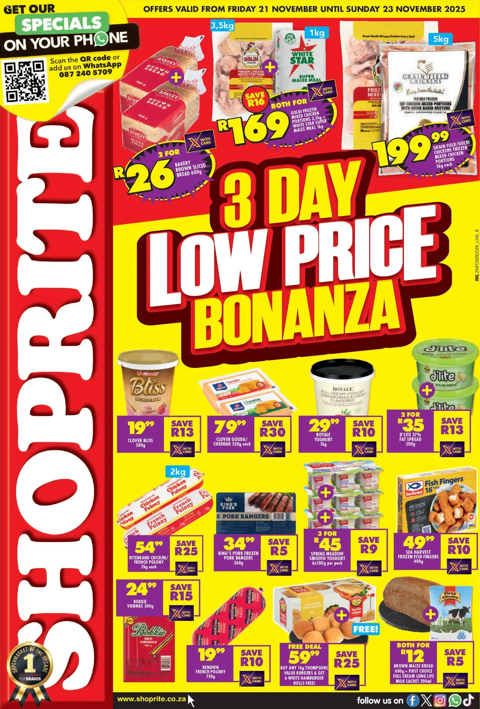 Preview of Shoprite flyer valid from 21/11/2025