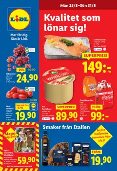 Förhandsgranska reklamblad Aktuella reklamblad Lidl från butik Lidl gäller från 25/08/2025