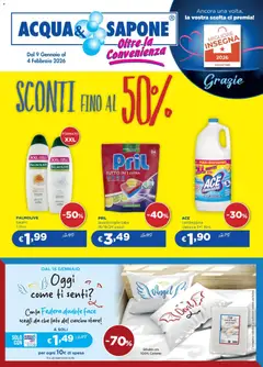 Anteprima dell'opuscolo Volantino Sconti dal negozio Acqua e Sapone valido da 09/01/2026