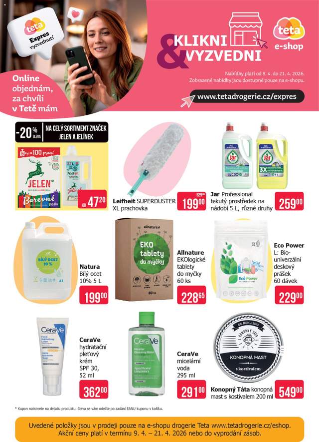 Nový TETA Drogerie leták od 09.04.