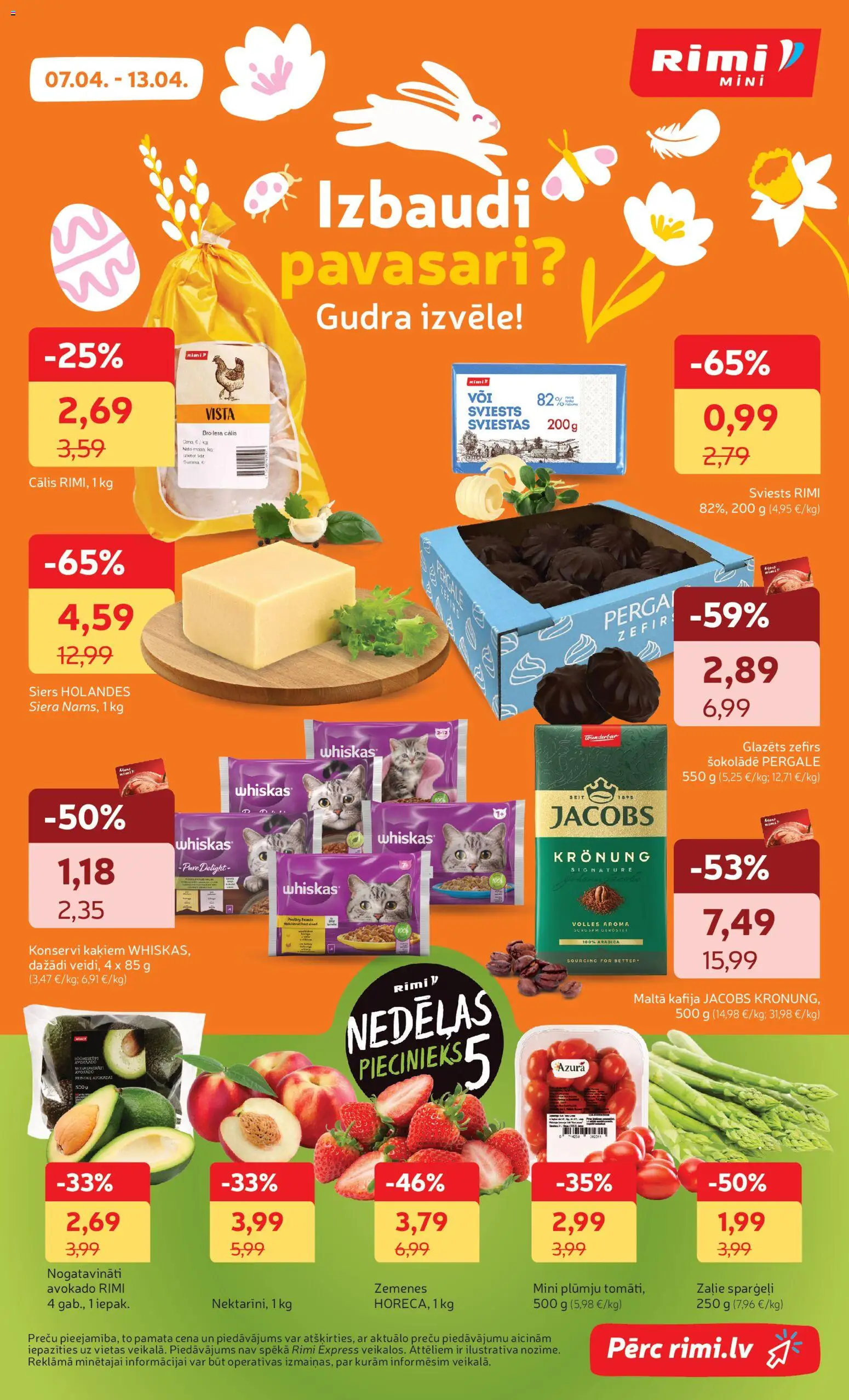Skatīt Rimi akciju bukletu, derīgs no 07.04.2026.