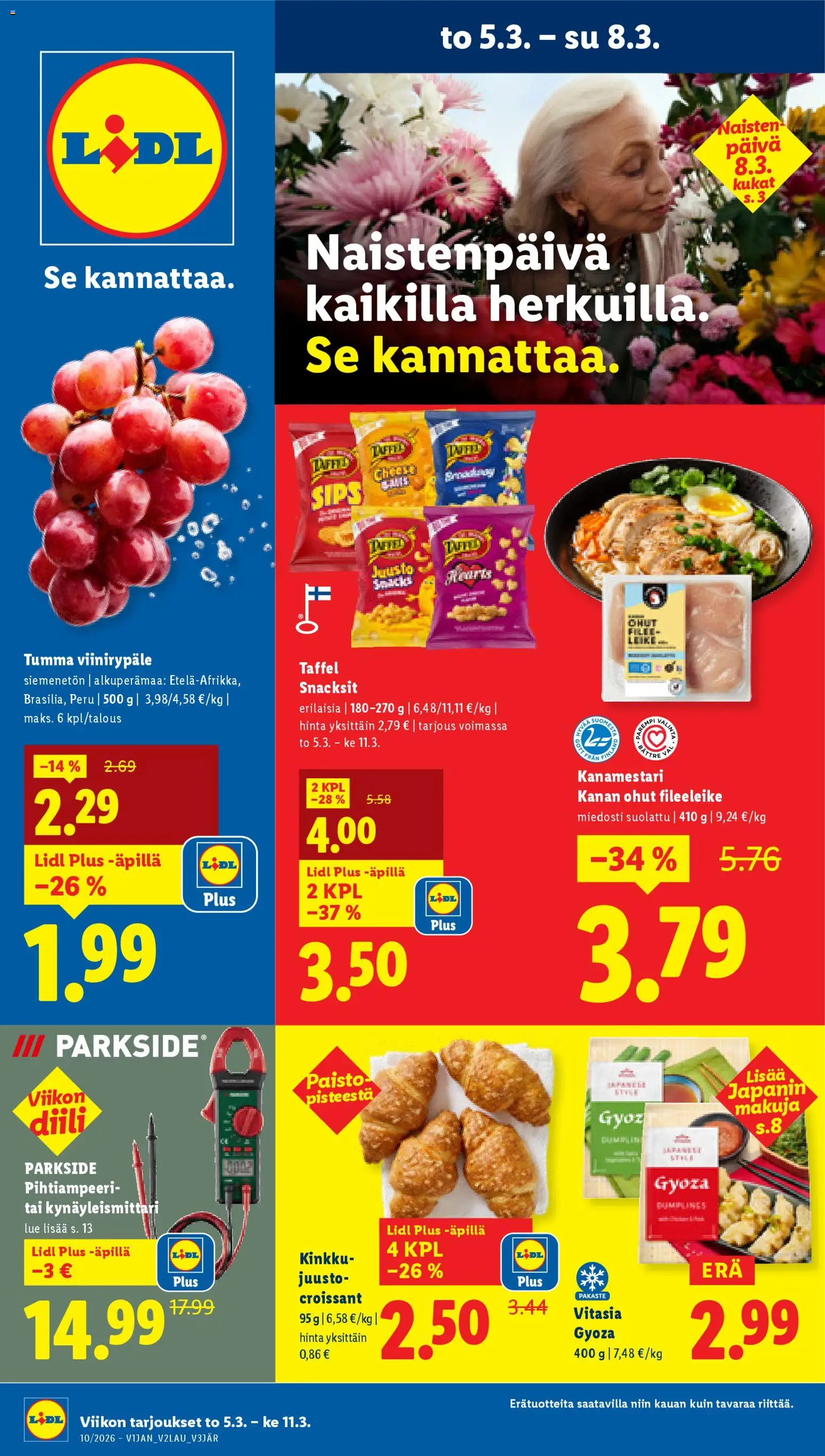 Kaupan Lidl Lidl tarjoukset esikatselu, voimassa 05/03/2026
