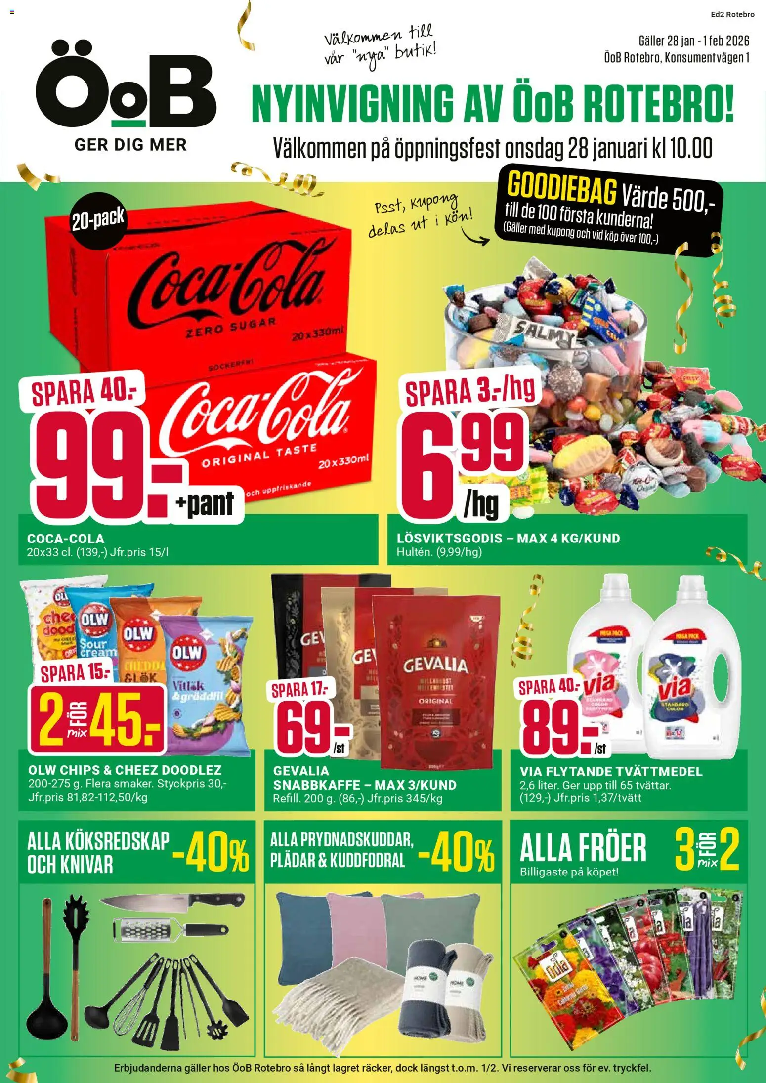 Förhandsgranska reklamblad Aktuella reklamblad ÖoB från butik ÖoB gäller från 28/01/2026