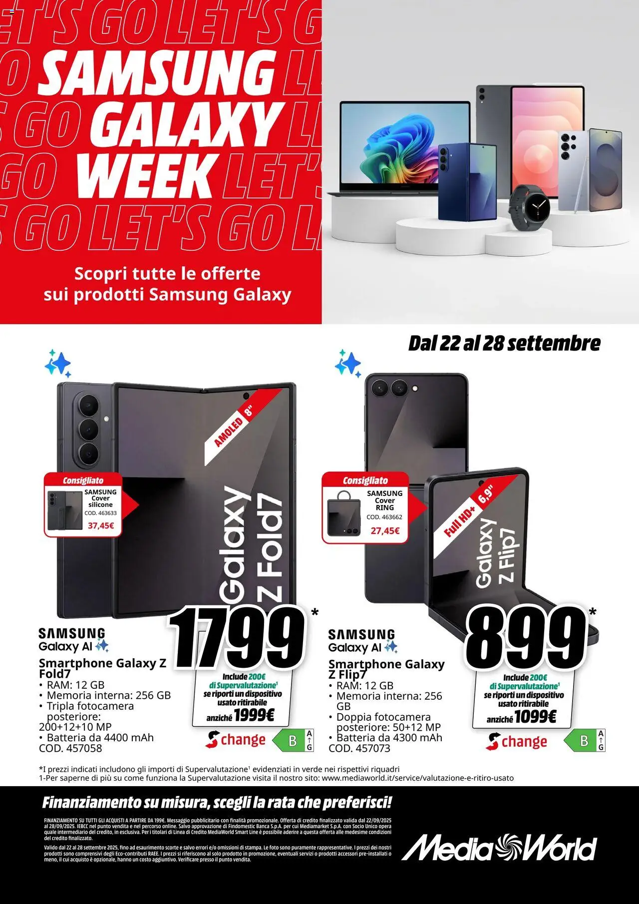 Volantino Media World valido da 22/09/2025 numero di pagina 1