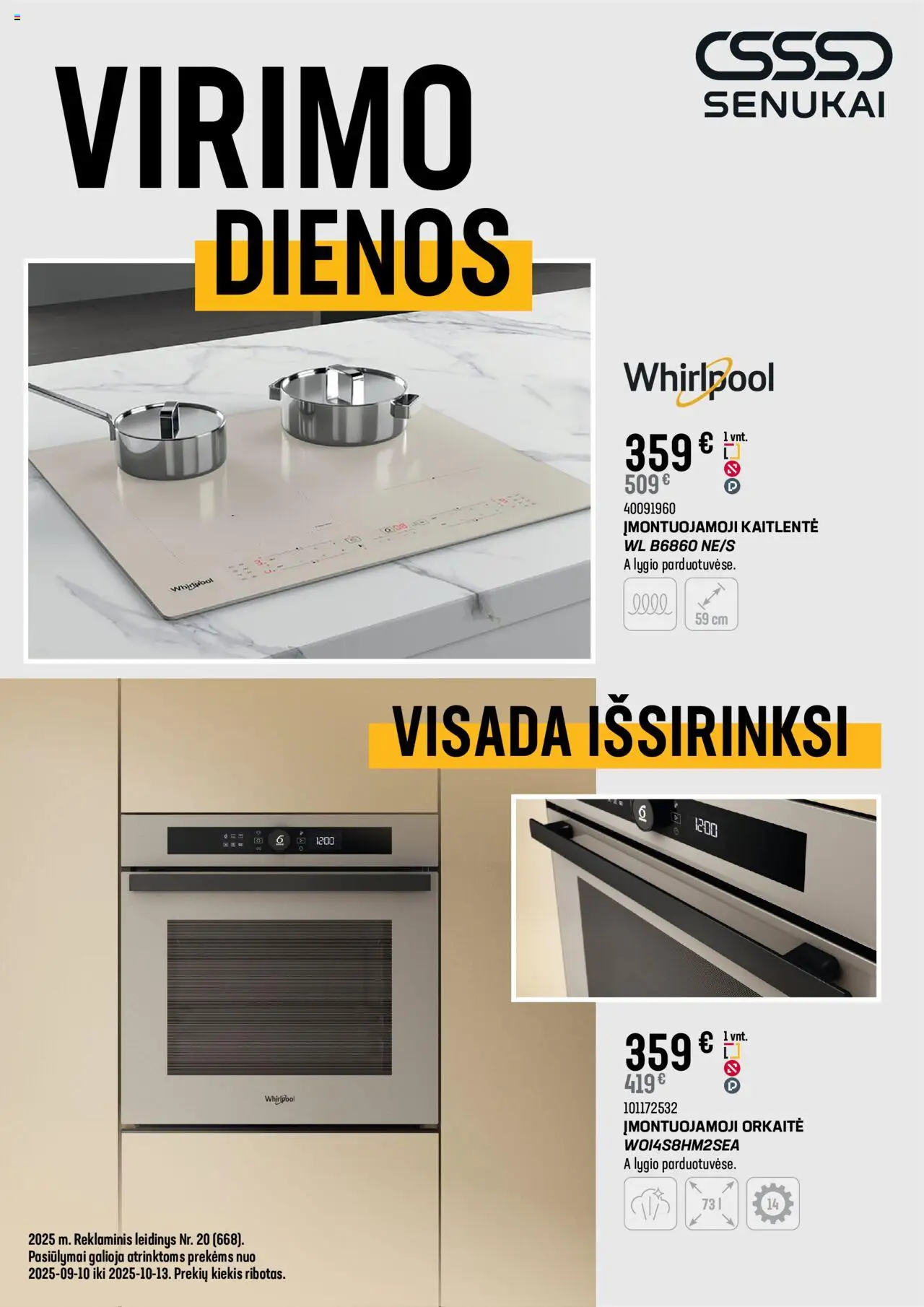 Senukai parduotuvės leidinio Leidinys - Virimo Dienos galiojančio nuo 2025.09.10 peržiūra