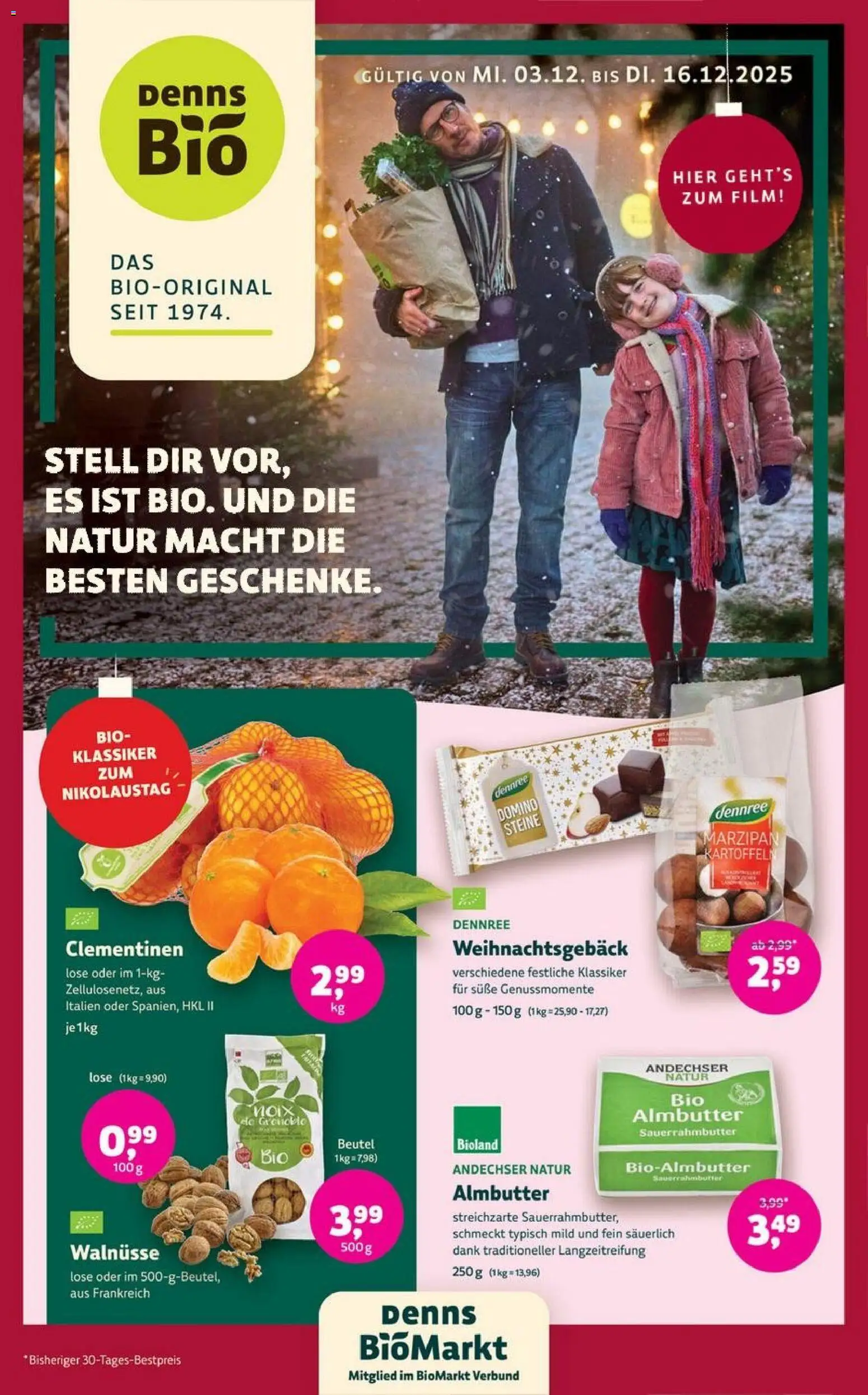 Vorschau von dem Prospekt des Geschäftes Denns BioMarkt, gültig ab dem 03.12.2025