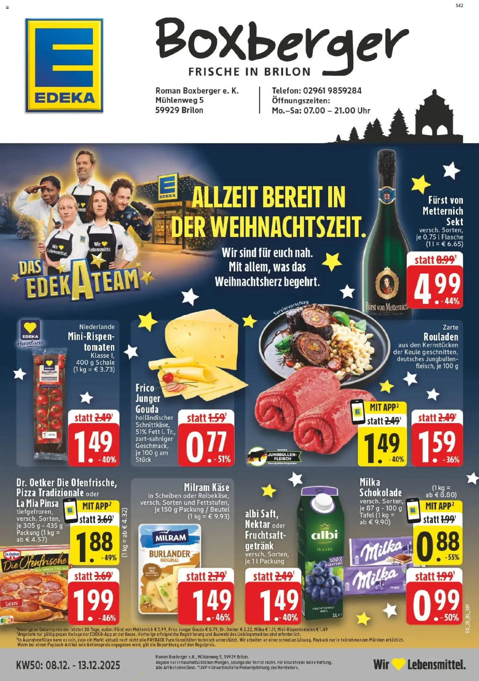 Vorschau von dem Prospekt des Geschäftes Edeka, gültig ab dem 07.12.2025