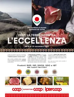 Anteprima dell'opuscolo DOVE LA TERRA INCONTRA L’ECCELLENZA dal negozio Ipercoop valido da 06/11/2025