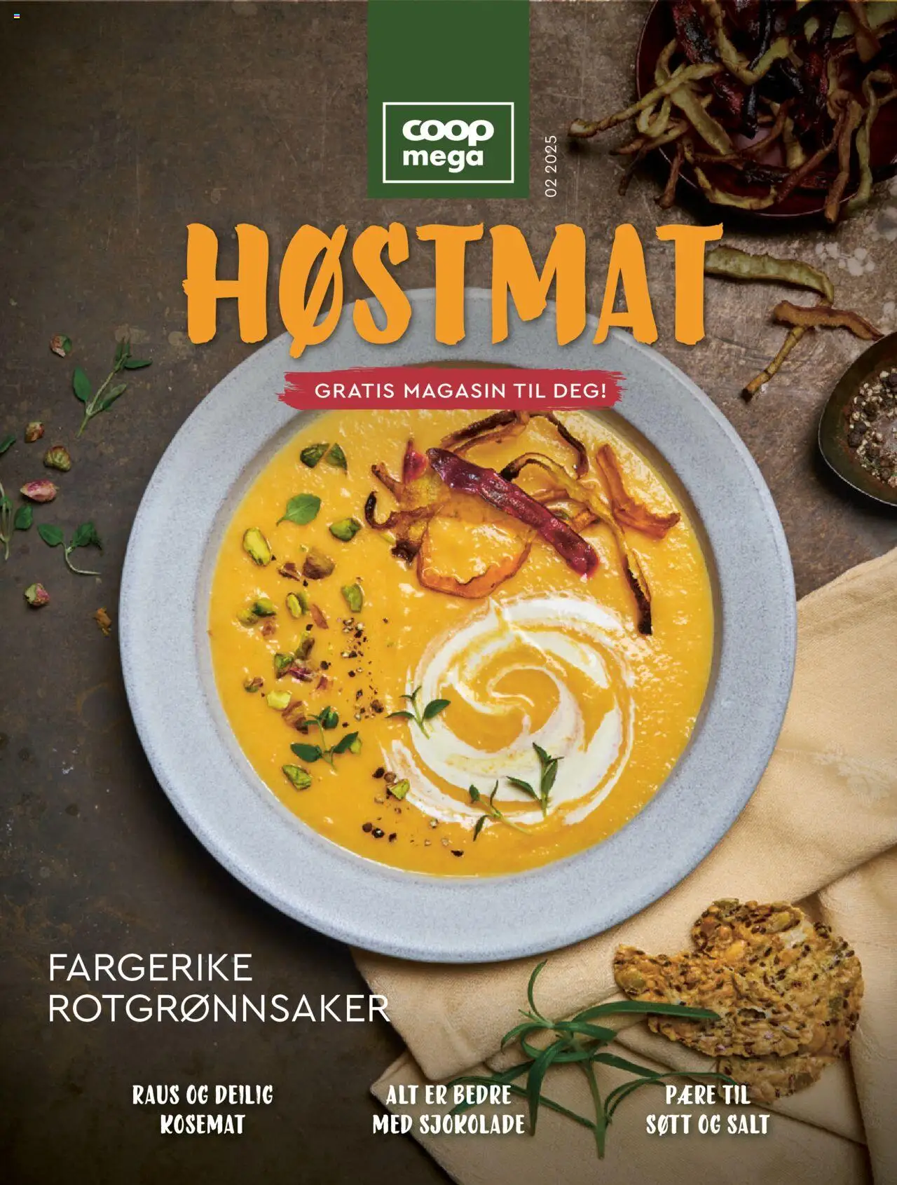 Forhåndsvis Høstmat fra butikk Coop Mega gyldig fra 03/09/2025 - Magasin, Sjokolade, Rotgrønnsaker, Salt