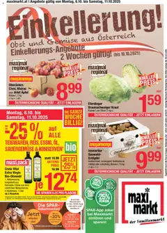 Vorschau der Angebote: Maximarkt Flugblatt gültig ab 06.10.2025