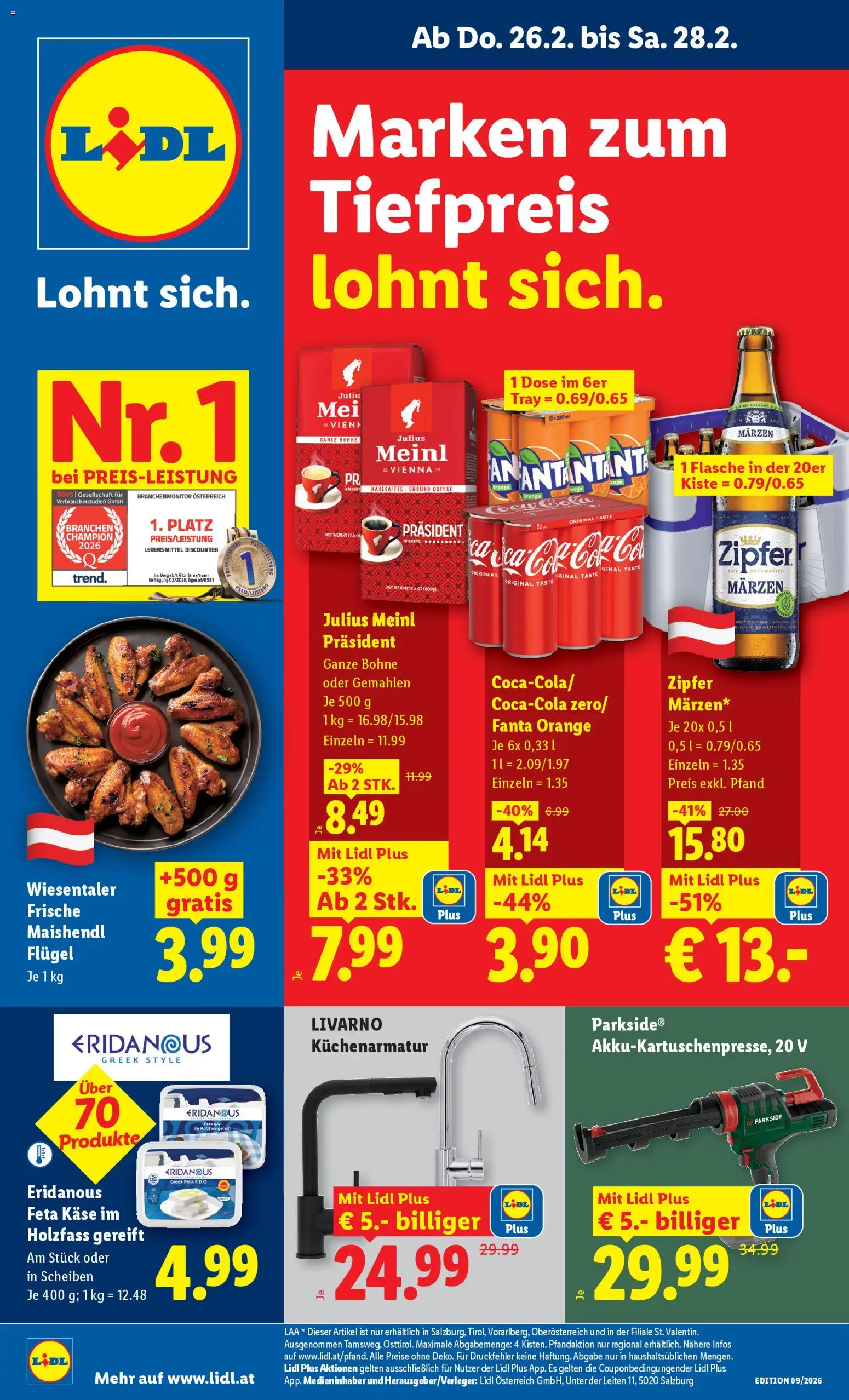 Vorschau der Angebote: Lidl Altenmarkt im Pongau, St. Johann im Pongau, Zell am See gültig ab 26.02.2026