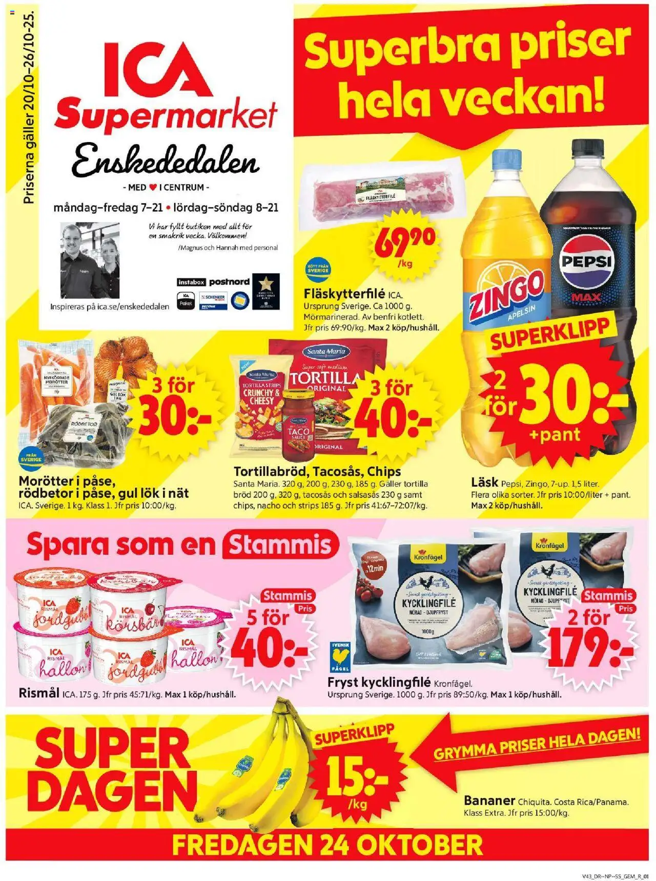 Enskededalen är giltig 20/10 2025 > Veckans Erbjudanden gäller från 20/10/2025 till 26/10/2025 sidnummer 1