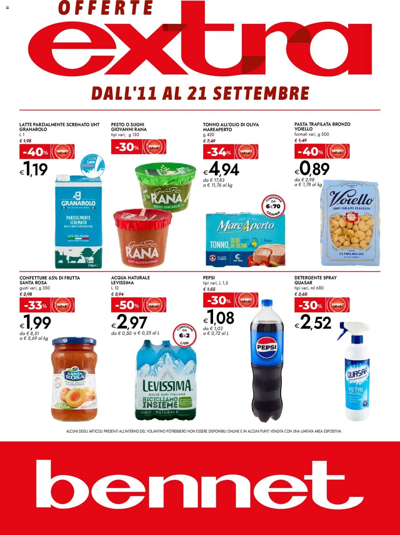 Volantino bennet valido da 11/09/2025 numero di pagina 1