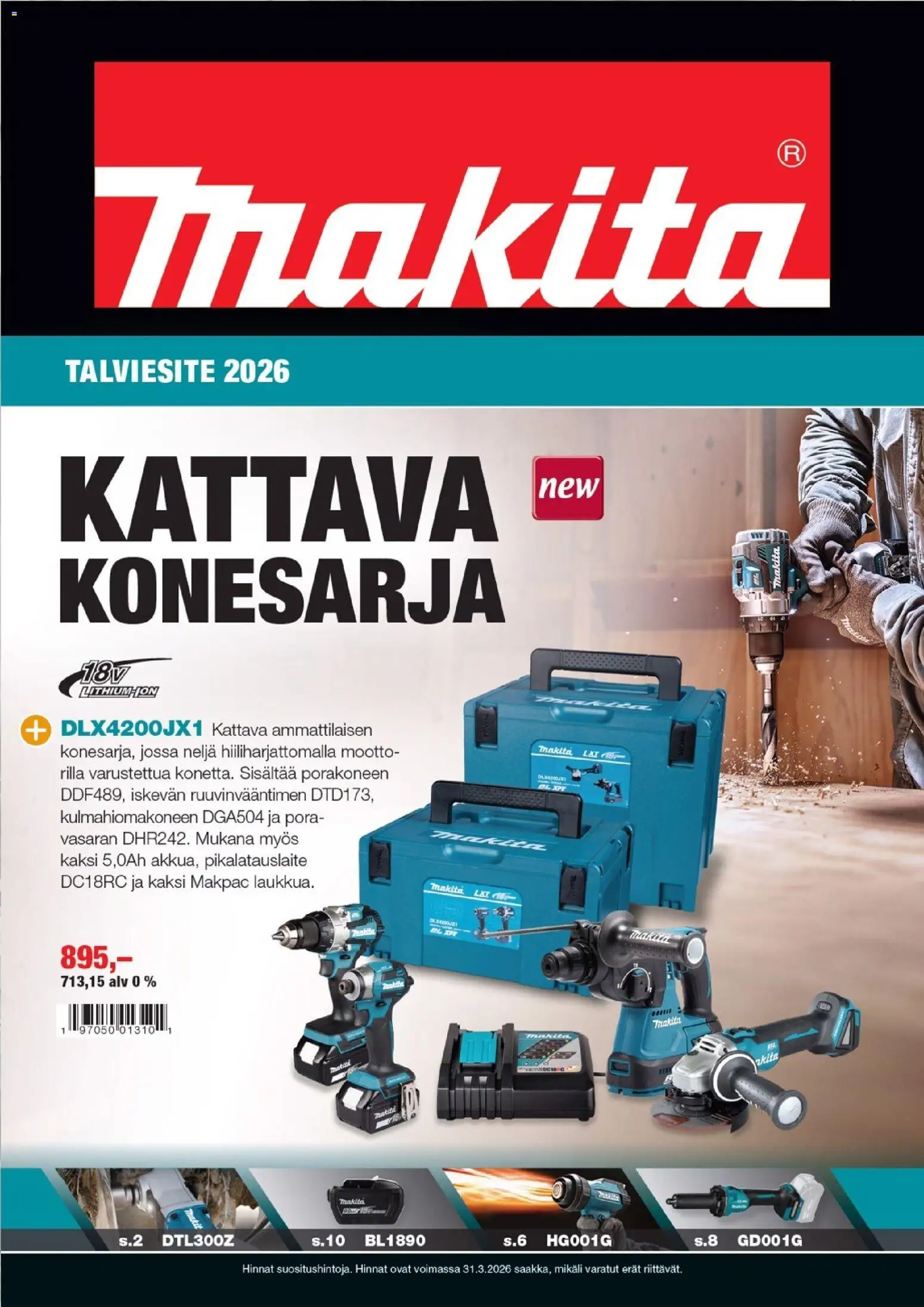 Kaupan Makita Tarjoukset esikatselu, voimassa 01/01/2026