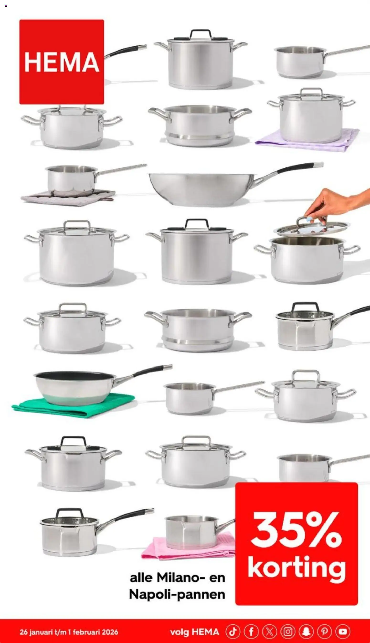 Voorbeeld van Folder week 5 van winkel Hema geldig vanaf 26-01-2026