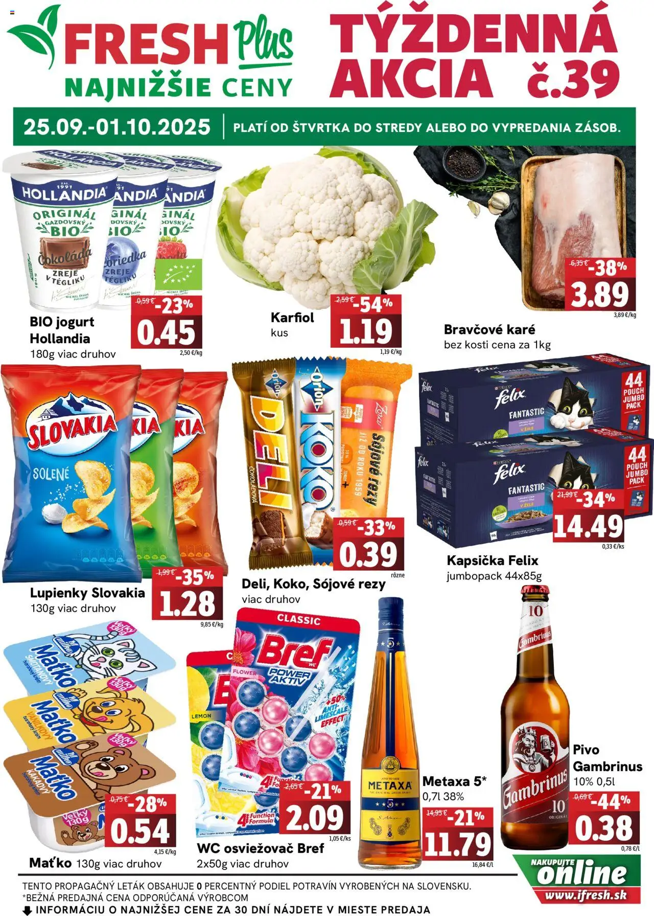 Fresh Leták od 25.09.2025 > Potraviny online