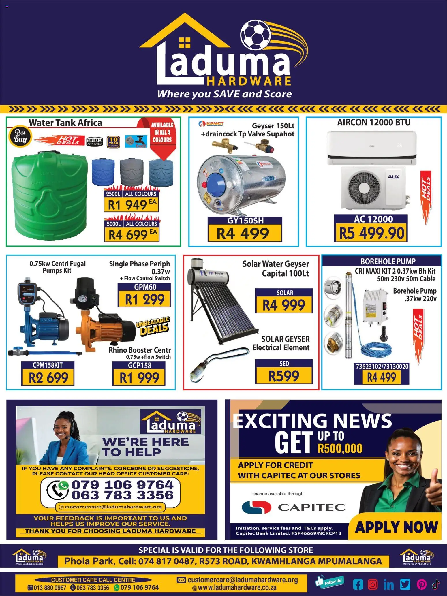 Preview of Laduma Hardware flyer valid from 01/02/2026