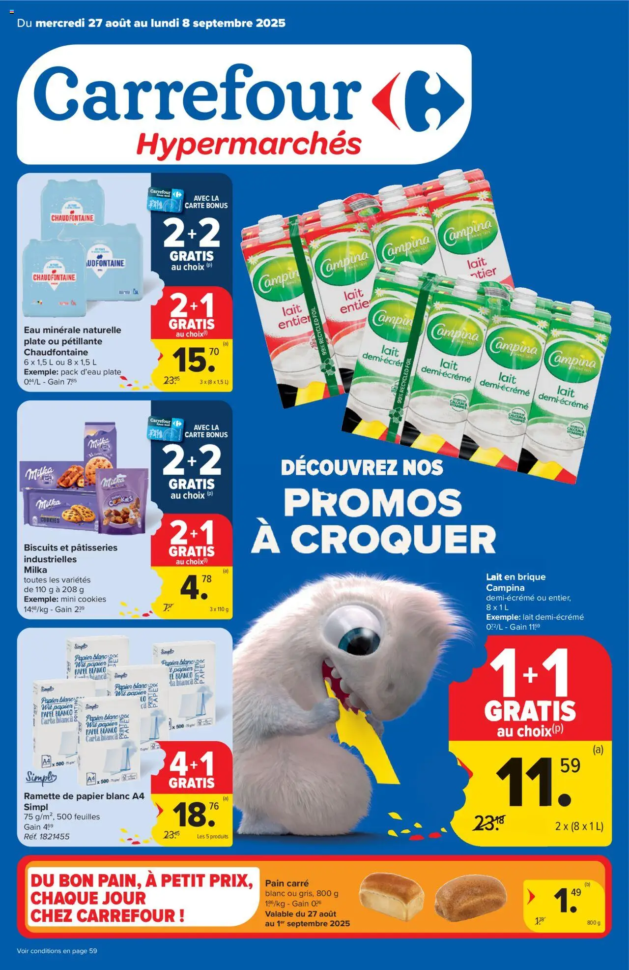 Carrefour shop Folder de la semaine 35 geldig vanaf 27/08/2025 - Paginanummer 1