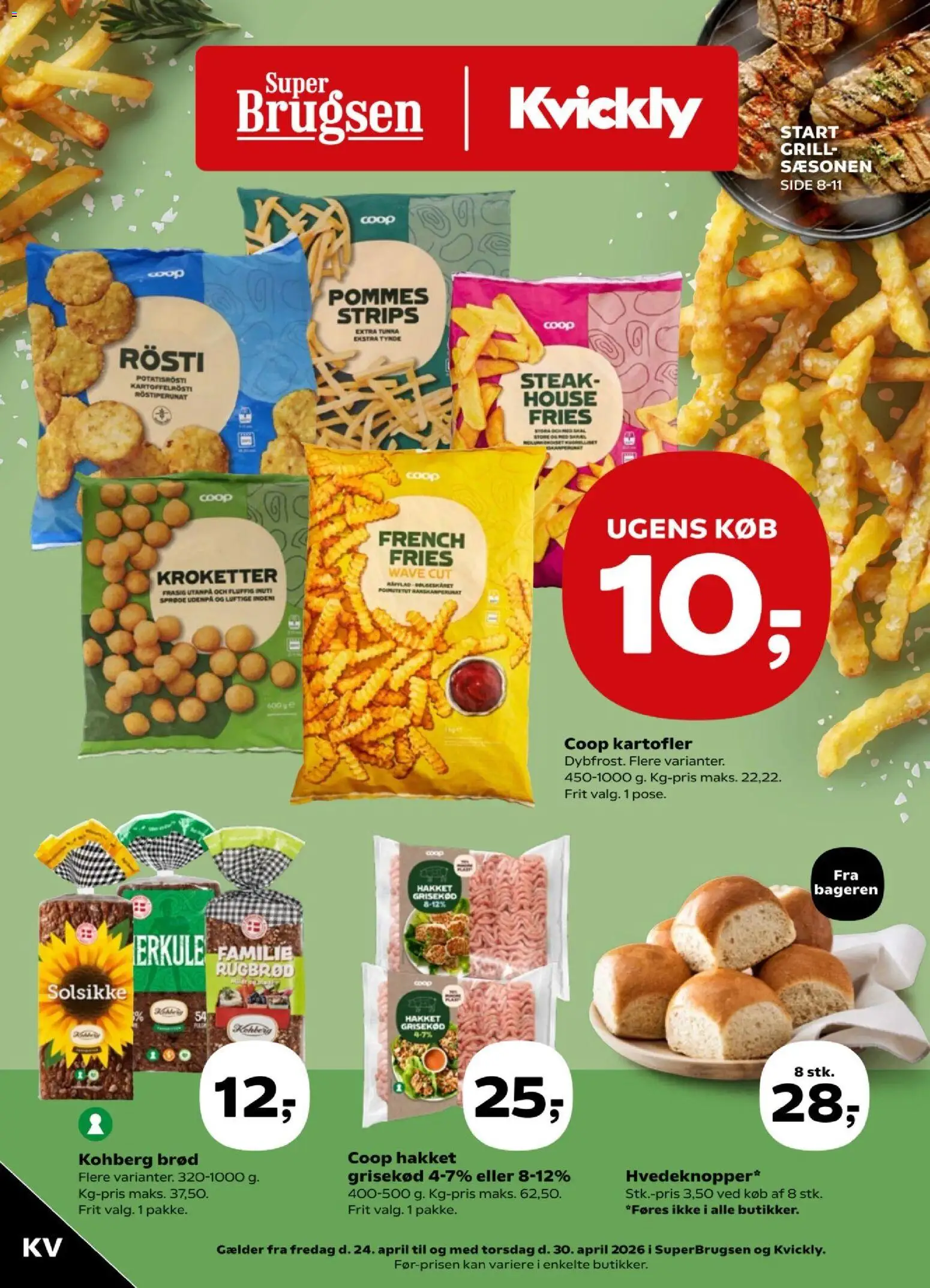 Eksempel på tilbudsavis Kvickly - Tilbudsavis uge 17 fra butik Kvickly gyldig fra 24/04/2026