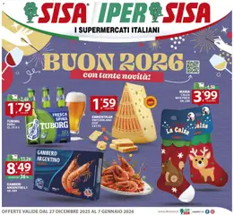 Anteprima dell'opuscolo Volantino Iper dal negozio SISA valido da 27/12/2025