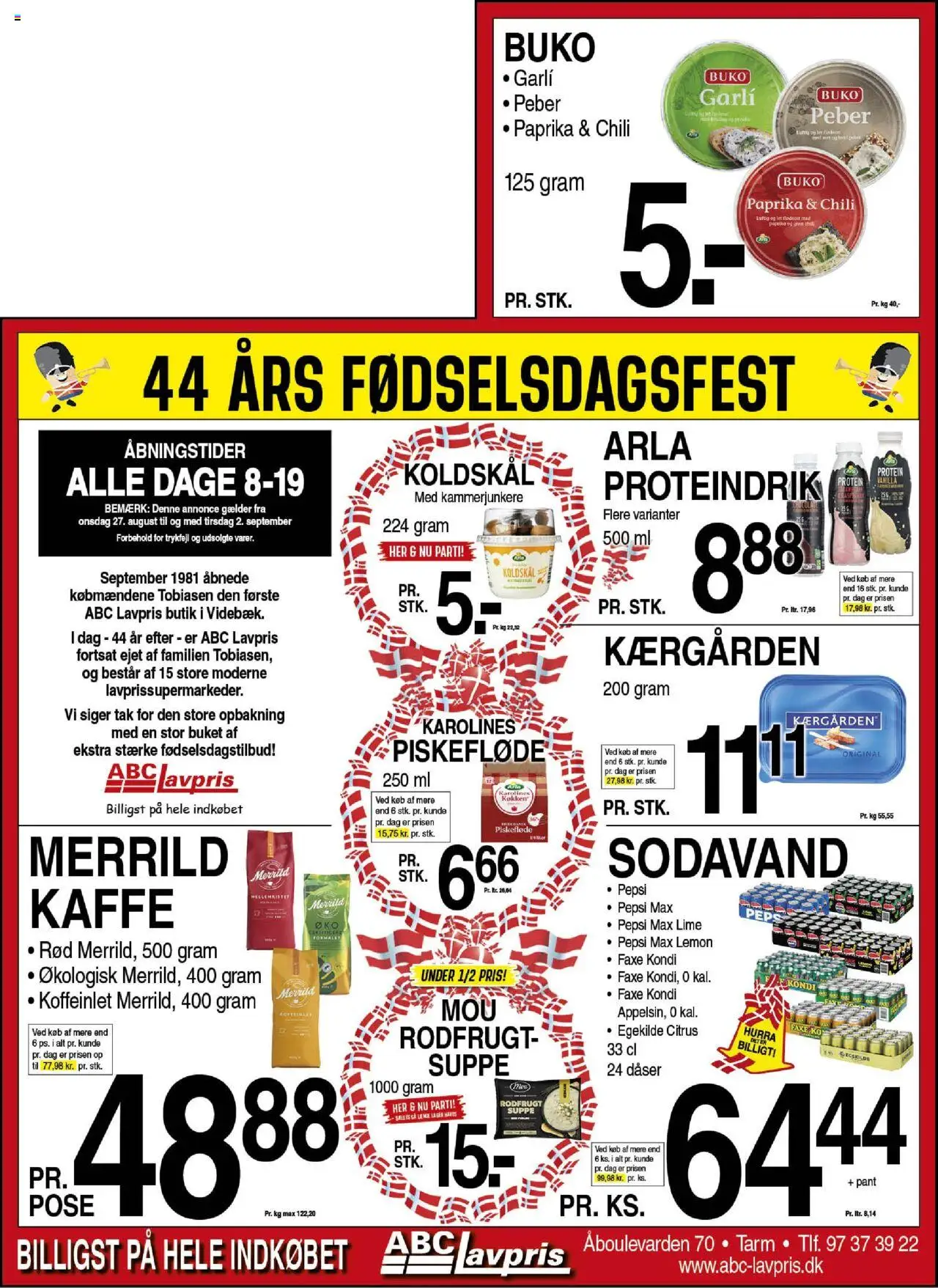 Abc Lavpris tilbudsavis gyldig fra 27/08/2025 - side 1