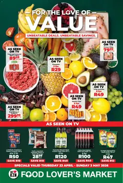 Preview of Food Lover's Market flyer valid from 23/04/2026