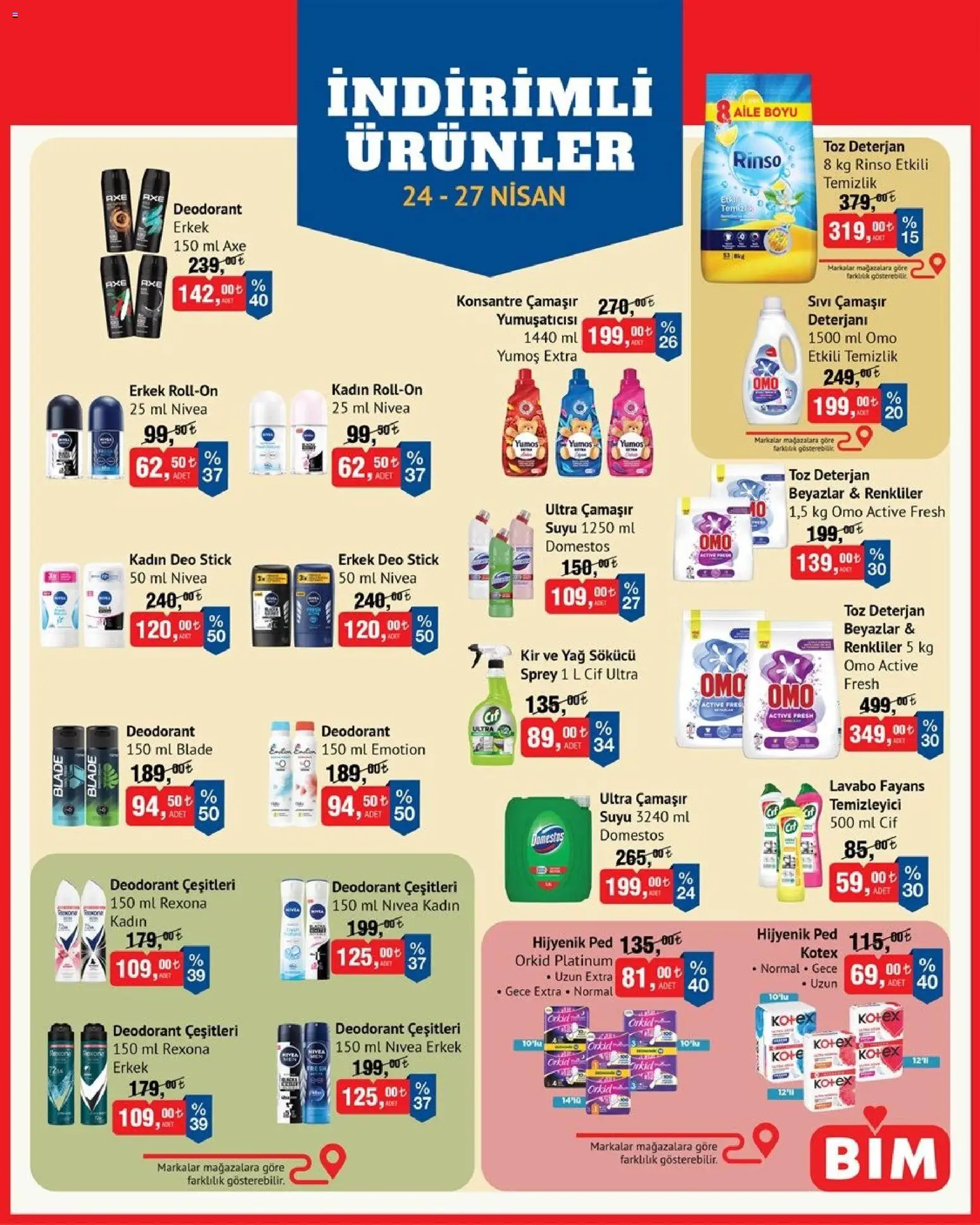 BİM BİM - İndirimli Ürünler 24.04.2026 - Broşürünün önizlemesi