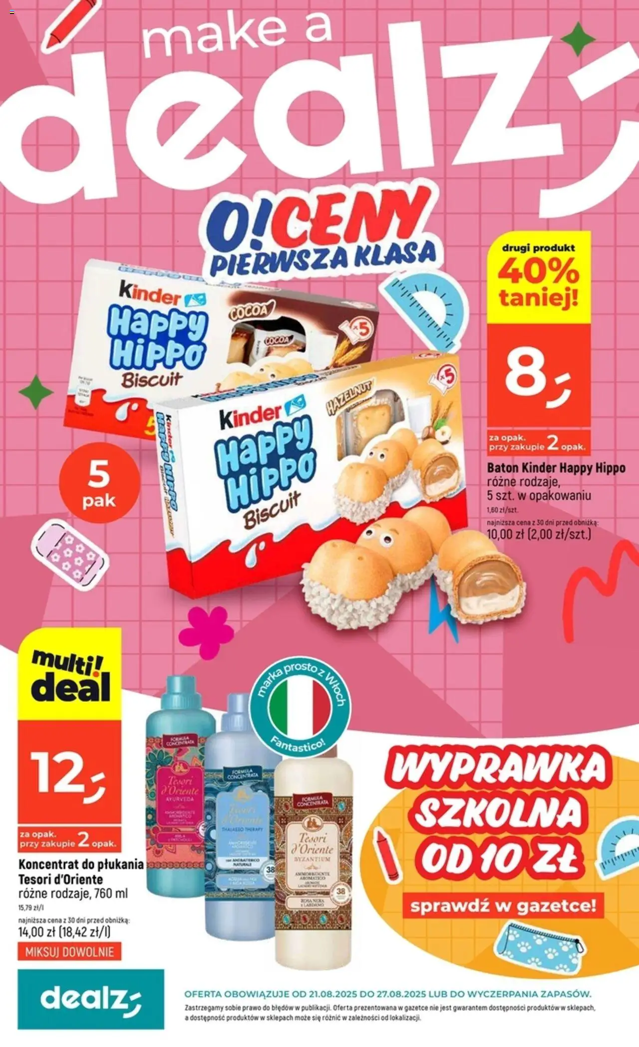 Dealz Gazetka od 21.08.2025 - Nowa Gazetka - Numer strony 1