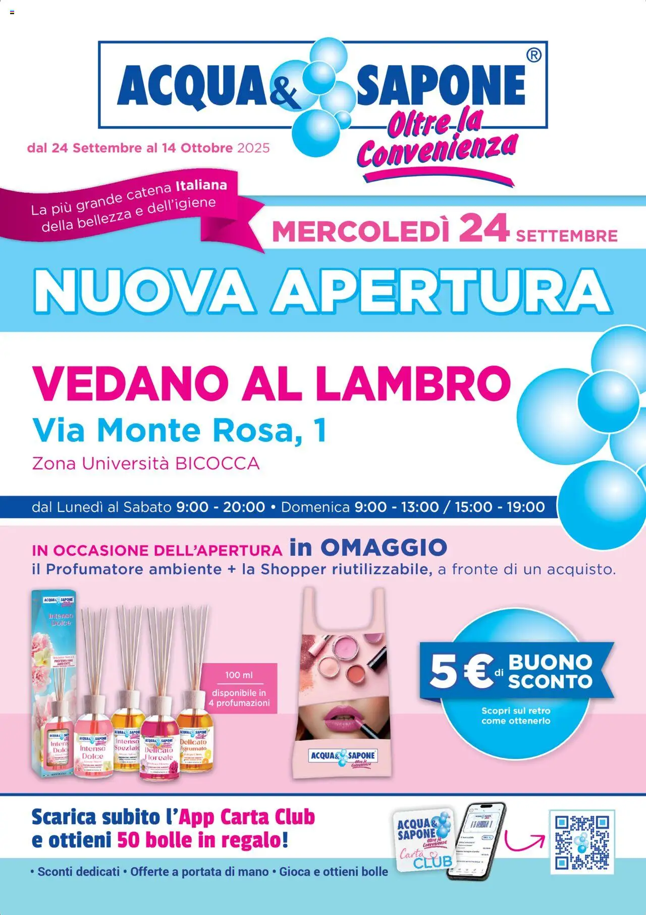 Volantino Acqua e Sapone valido da 24/09/2025 numero di pagina 1