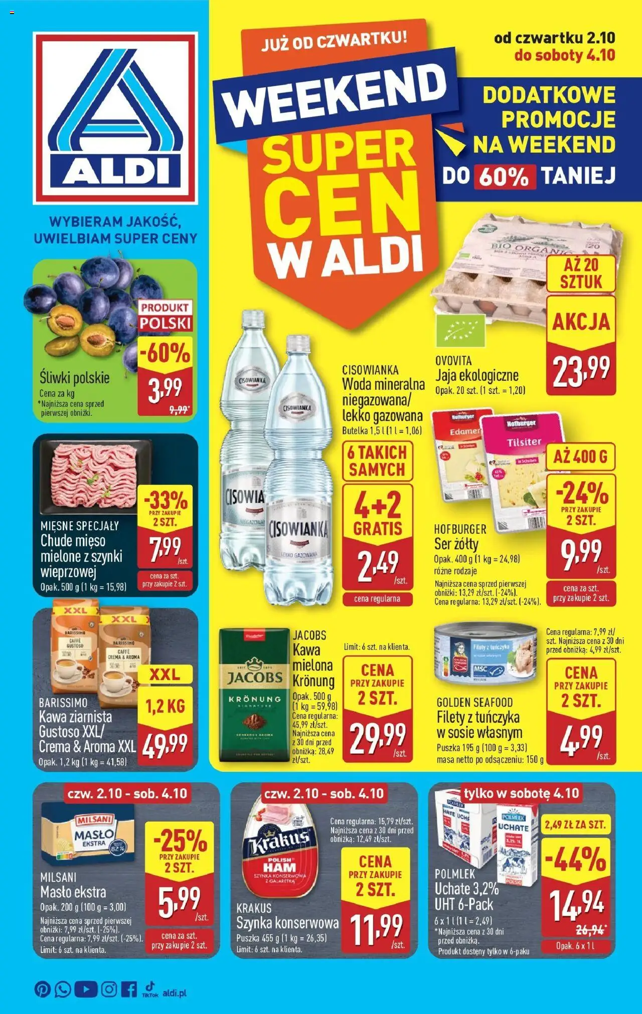 Aldi Okazje na weekend od 02.10.2025 - Nowa Gazetka - Numer strony 1