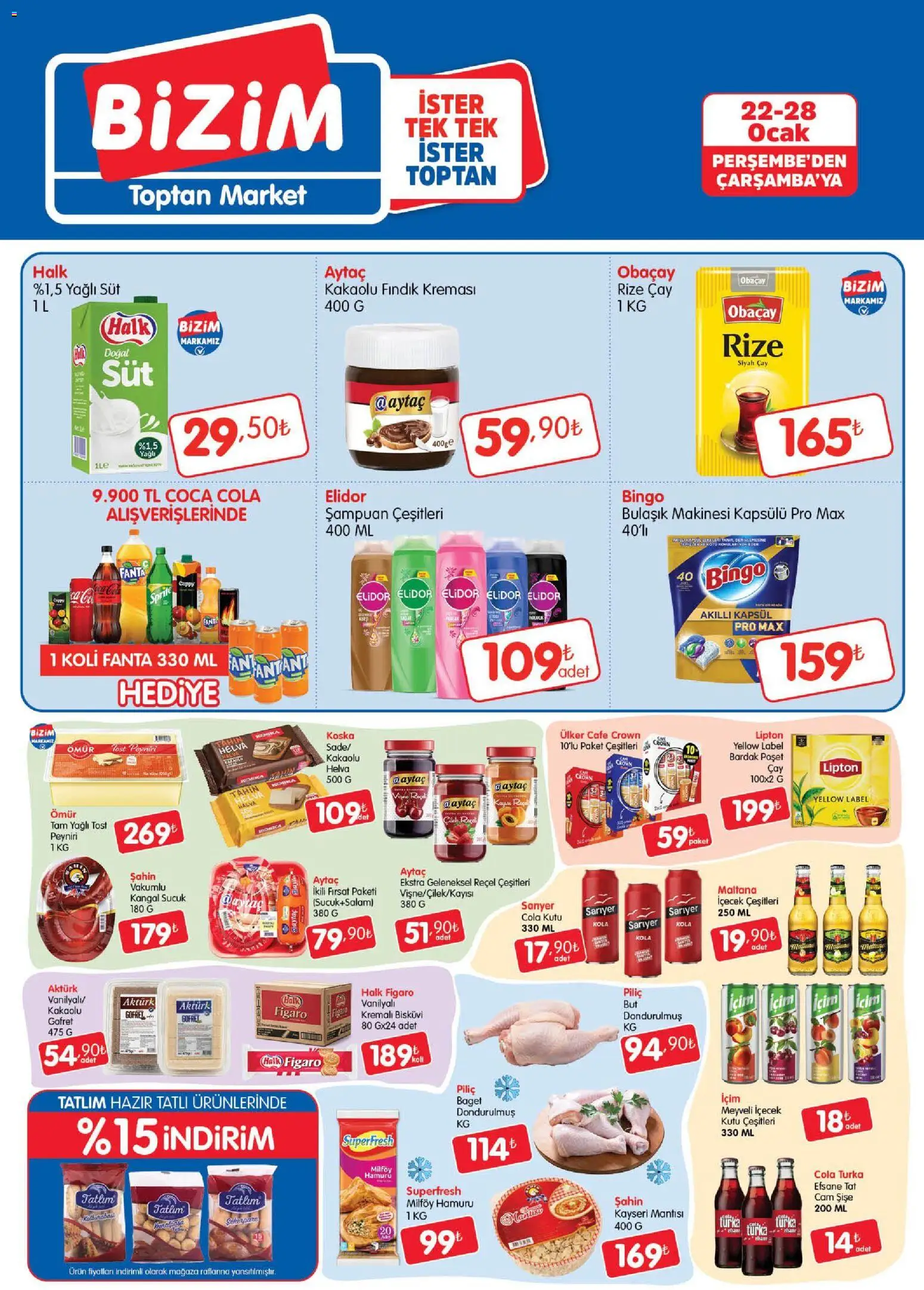 Bizim Toptan Katalog 22.01.2026 - Broşürünün önizlemesi