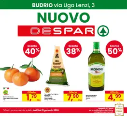Anteprima dell'opuscolo Volantino Budrio dal negozio Despar valido da 08/01/2026