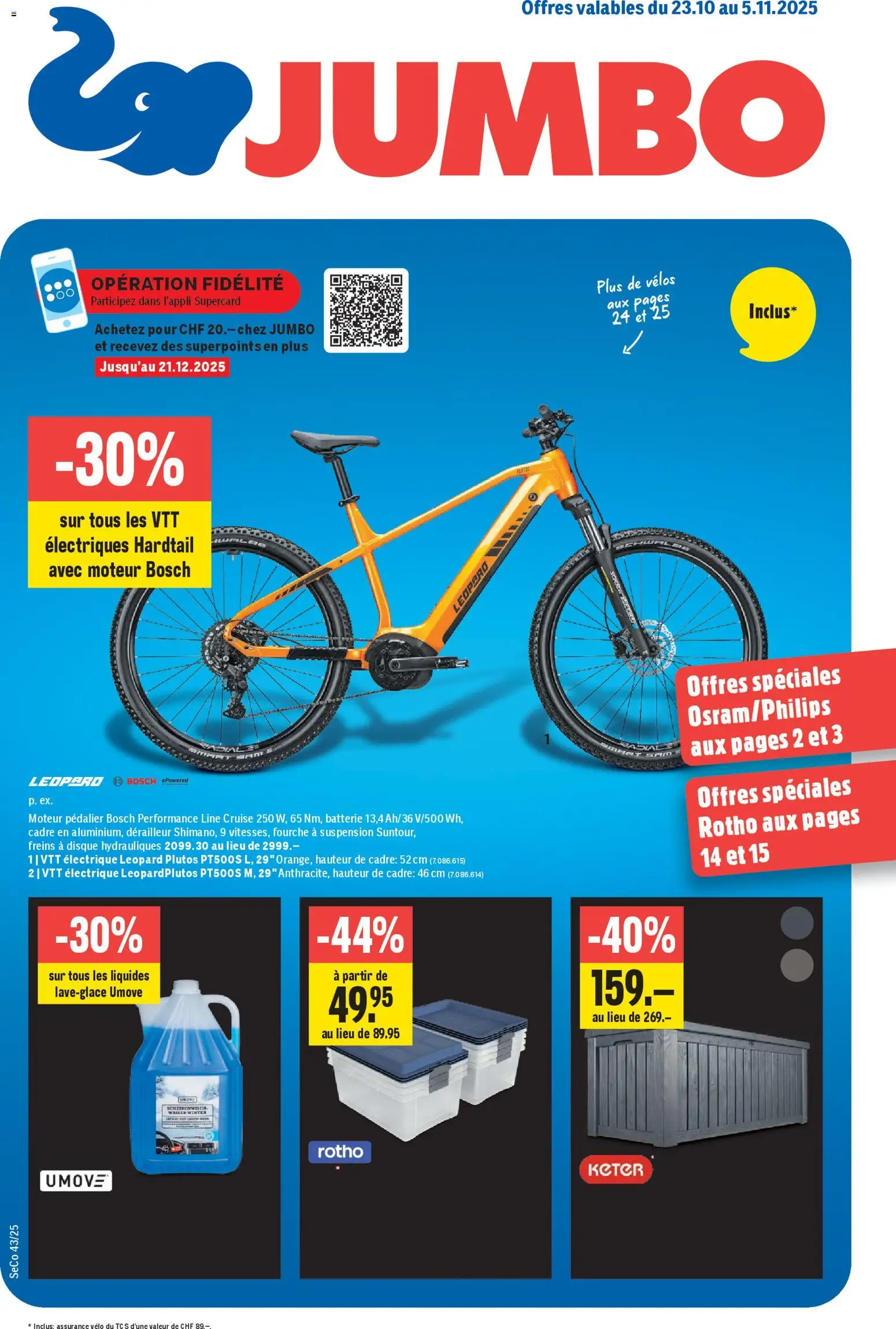 Jumbo Aktionen FR ab 23.10.2025 - Seitennummer 1 - Wasser, Bosch, Batterie