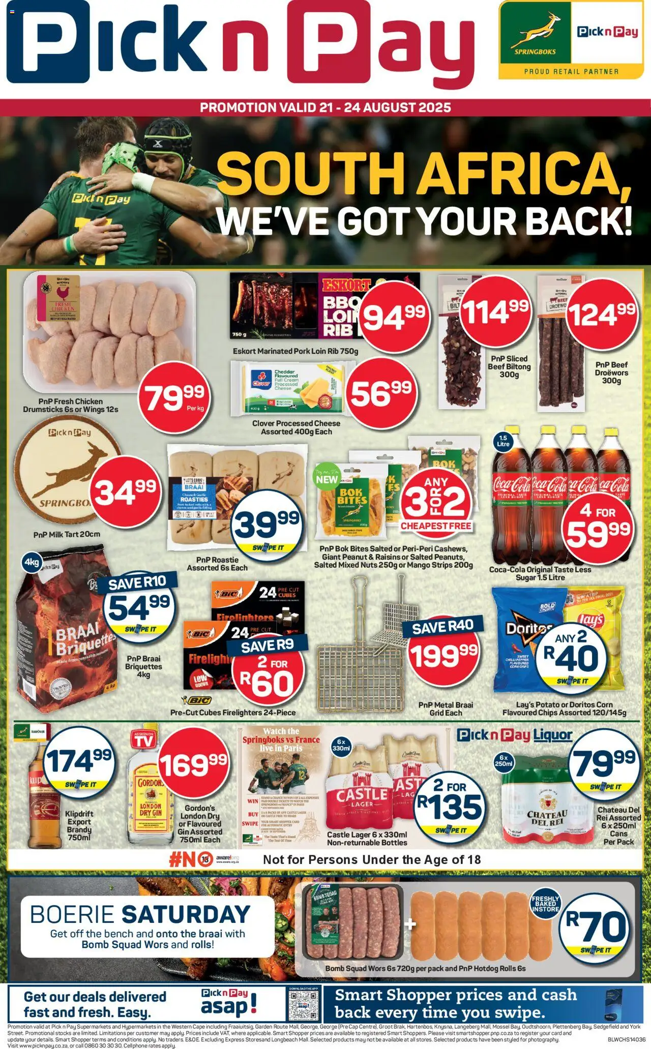 Pick n Pay Western Cape - Rugby Specials from 21/08 - 24/08/2025 > Promotions