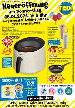 Vorschau von dem Prospekt des Geschäftes TEDi, gültig ab dem 08.01.2026