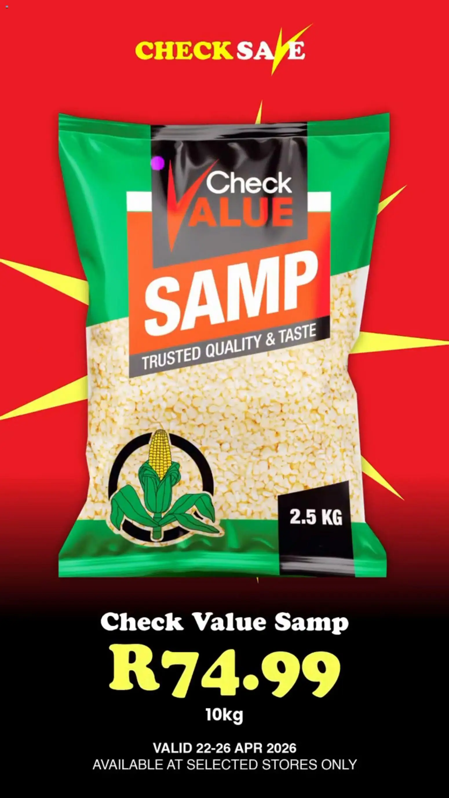 Preview of Check Save flyer valid from 22/04/2026