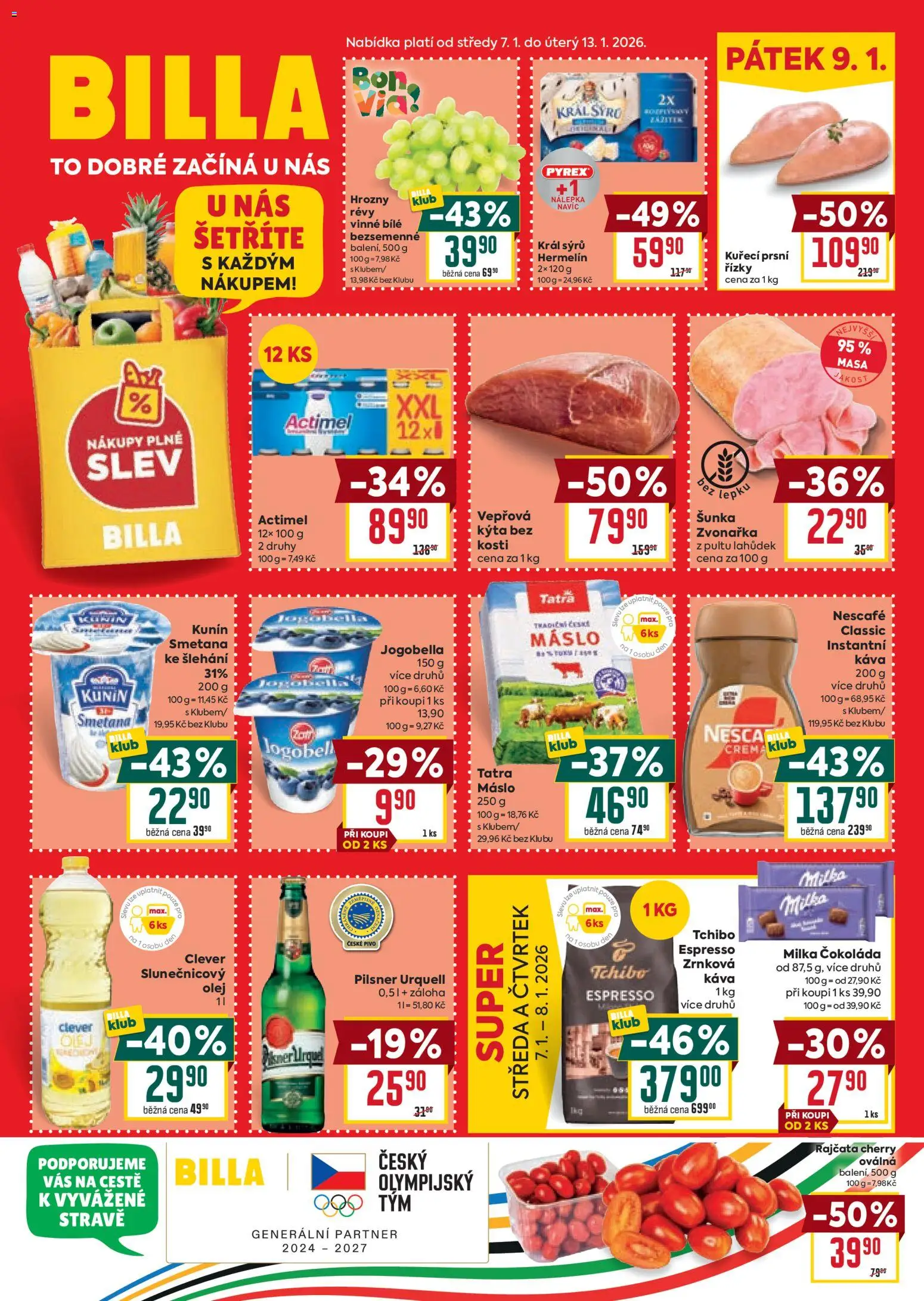 Náhled nabídky: Billa Malý leták platný od 07.01.2026