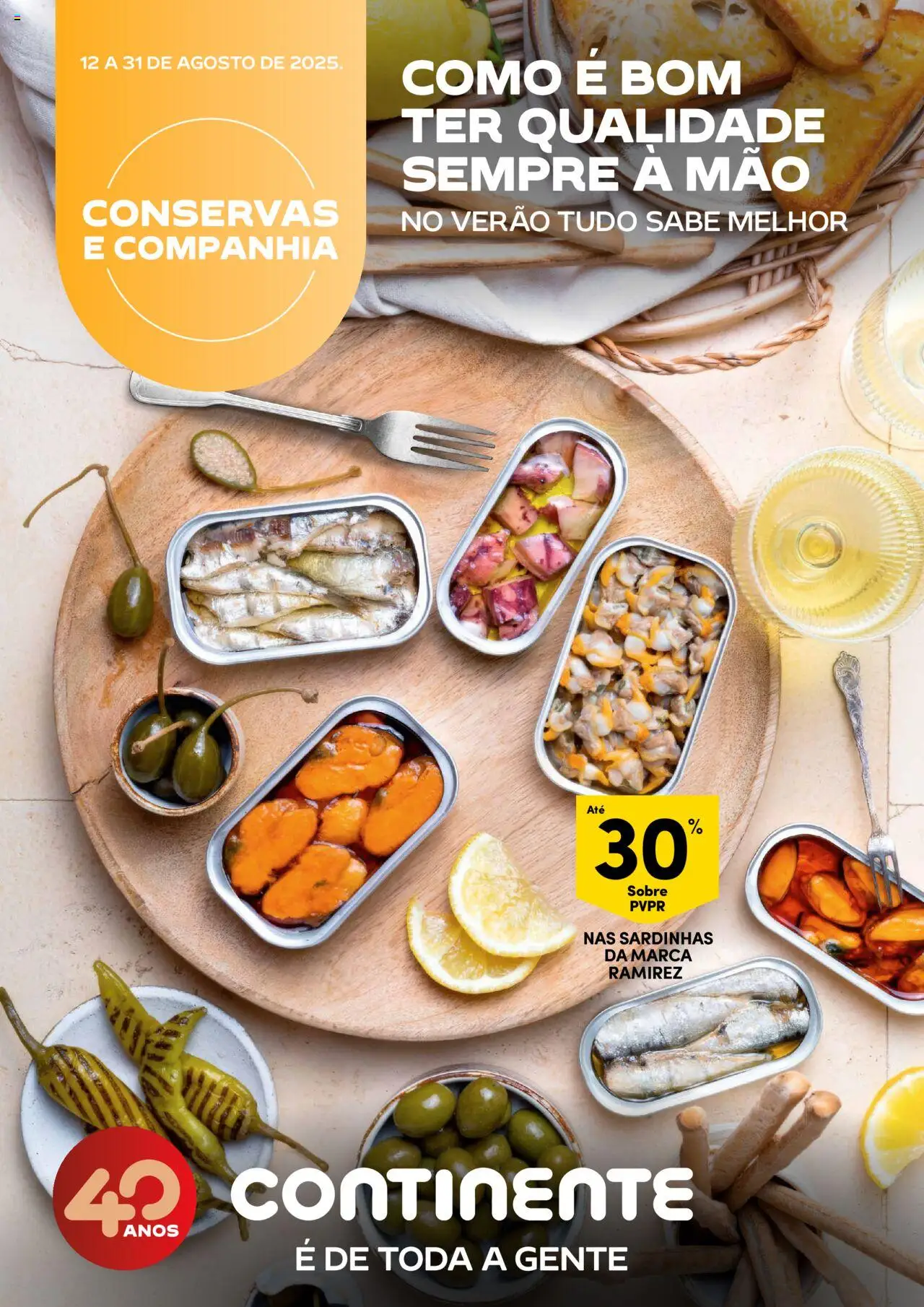 Continente Folheto de 12/08/2025 - catálogo esta semana - página 1 - Sardinhas