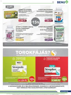 BENU Gyógyszertárak - Akciós újság BENU Gyógyszertárak megtekintése, amely érvényes 2025.11.01.-től | Oldal: 29