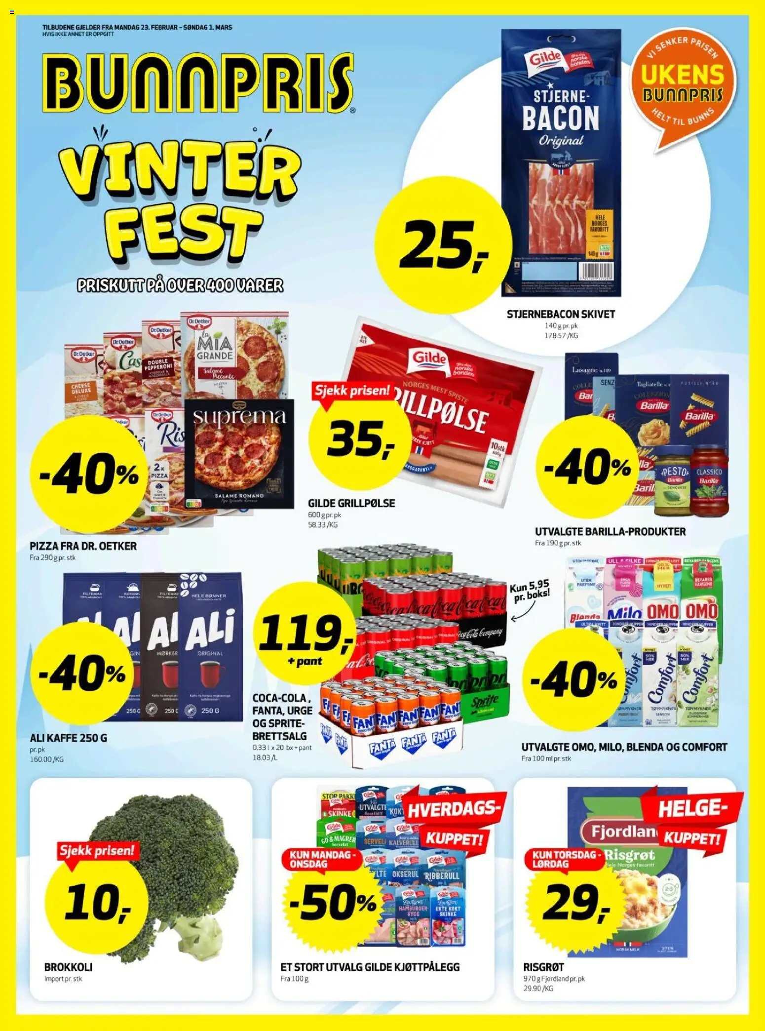 Forhåndsvis Kundeavis fra butikk Bunnpris gyldig fra 23/02/2026