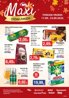 Pregled letka Katalog trgovine NTL vrijedi od 17.09.2025